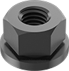 Metric Low-Strength Steel Flange Nuts