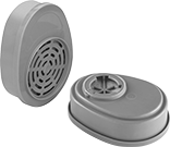 Image of Product. Front orientation. Respirator Cartridges. Air-Purifying Respirator Cartridges, MSA, Compatible with 1000, 200 LS, 3000, 4000, and 420 Series.