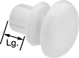 Image of Product. Front orientation. Contains Annotated. Click-Lock Shank. Push-In Rivets.