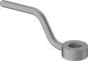 Image of Product. Front orientation. Handle Nuts. Style B.
