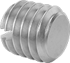 Slotted Stainless Steel Flat-Tip Set Screws