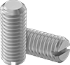 Metric Slotted 18-8 Stainless Steel Flat-Tip Set Screws