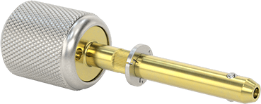 Image of Product. Back orientation. Double-Locking Quick-Release Pin with Key, 1/4" Diameter, 1" Usable Length.