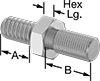 Inch-to-Metric Male Hex Thread Adapters