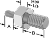 Inch-to-Metric Male Hex Thread Adapters