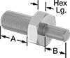 Inch-to-Metric Male Hex Thread Adapters