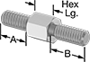Inch-to-Metric Male Hex Thread Adapters