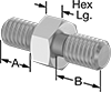 Inch-to-Metric Male Hex Thread Adapters