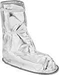 Image of Product. Kevlar Fabric. Front orientation. Shoe and Boot Covers. Aluminized, Boot Covers, Kevlar Fabric.