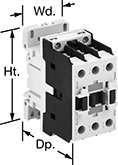 Image of Product. Front orientation. Contains Annotated. Infrequent-Cycle Relays. Touch-Safe DIN-Rail Mount Infrequent-Cycle Relays, 10 Terminals.