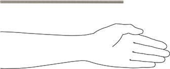 Image of Product. Side1 orientation. Contains SizingReference. Grade B8 18-8 Stainless Steel Threaded Rod, 5/16"-18 Thread Size, 1 Foot Long.