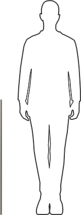 Image of Product. Side1 orientation. Contains SizingReference. Grade B8 18-8 Stainless Steel Threaded Rod, 5/8"-11 Thread Size, 3 Feet Long.