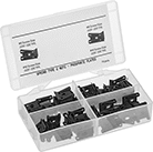 Image of Product. Front orientation. Clip-On Nuts. Clip-On Nut Assortments, 70 Pieces.