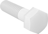 Image of Product. Front orientation. Hex Head Screws. Plastic Hex Head Screws, Partially Threaded.