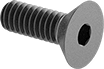 Image of Product. Front orientation. Flat Head Screws. Steel Hex-Drive Flat Head Screws.