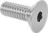 18-8 Stainless Steel Hex Drive Flat Head Screws