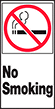 Image of Product. Front orientation. Labels. Smoking Control Labels , No Smoking, No Smoking Symbol.