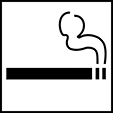 Image of Product. Front orientation. Labels. Smoking Control Labels , Smoking Permitted Symbol.