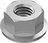 Metric Steel Nonmarring Locknuts with Spring-Lock Washer