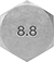Image of Specification. Front orientation. Class 8.8.