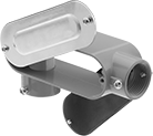 Image of Product. Front orientation. Conduit and Fittings. Conduit Bodies, 90° Elbow (LL, LR), Threaded Conduit Connection.