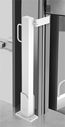 Image of ProductInUse. Front orientation. Door-Track Guards. Folding Guards for Dock Doors.
