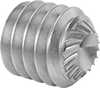 Serrated-Locking Stainless Steel Cup-Tip Set Screws
