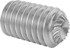 Serrated-Locking Stainless Steel Cup-Tip Set Screws
