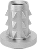 Closed-End Hammer-In Threaded Inserts for Softwood