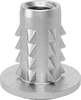 Closed-End Hammer-In Threaded Inserts for Softwood
