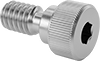Thread-Locking Stainless Steel Hex-Drive Shoulder Screws
