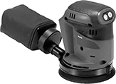 Image of Product. Front orientation. Makita. Cordless Swirl-Free Disc Sanders.