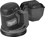 Image of Product. Sander for 5" Diameter Disc. Front orientation. Milwaukee. Cordless Swirl-Free Disc Sanders, For 5" Diameter Disc.