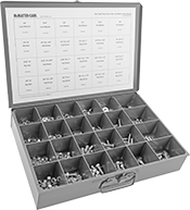 Image of Product. Front orientation. Hex Head Screws. Steel Hex Head Screw, Nut, and Washer Assortments.