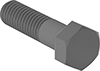 Image of Product. Front orientation. Hex Head Screws. Fiberglass Hex Head Screws, Partially Threaded.