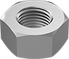 Metric Fine-Thread Low-Strength Steel Hex Nuts