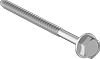 Stainless Steel Flanged Hex Head Screws for Wood