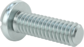 Image of Product. Back orientation. Decorative Combination Phillips/Slotted Screws, Round Head, 8-32 Thread, 1/2" Long.