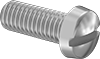 Steel Narrow Cheese Head Slotted Screws