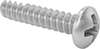 Steel Phillips Rounded Head Thread-Cutting Screws for Plastic