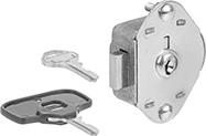 Image of Product. Front orientation. Locker Locks. ADA Compliant Keyed Locker Locks.