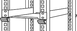Image of ProductInUse. Front orientation. Electronics Rack Equipment Installation Supports.