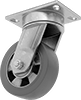 High-Capacity Easy-Turn Casters with Rubber Wheels 