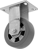 High-Capacity Easy-Turn Casters with Rubber Wheels
