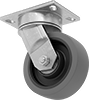 High-Capacity Easy-Turn Casters with Polyurethane Wheels
