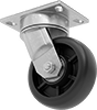 High-Capacity Easy-Turn Casters with Nylon Wheels