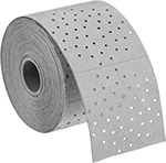 Image of Product. Front orientation. Sandpaper. Hook and Loop Vacuum Sanding Rolls.