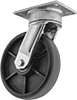 High-Capacity Easy-Turn Casters with Nylon Wheels