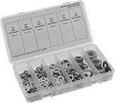 Image of Product. Front orientation. Washers. SAE Washer Assortments.