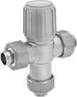 Image of Product. Front orientation. Mixing Valves. Mixing Valves with Solder-Socket Fitting Connections for Water.